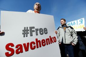 The action "Freedom for Nadezhda"