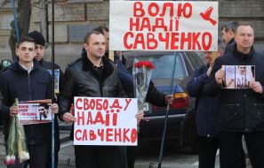 Акция в поддержку Надежды Савченко