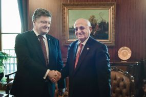 Встреча Петра Порошенко и Исмаила Кахрамана