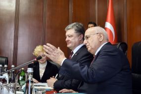 Встреча Петра Порошенко и Исмаила Кахрамана