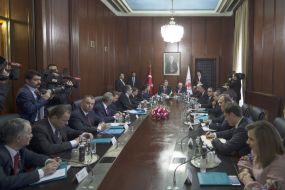 Встреча Петра Порошенко и Исмаила Кахрамана