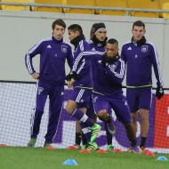 Open training of FC "Anderlecht" (Belgium)