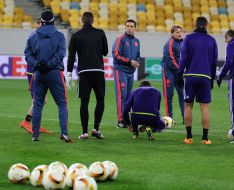 Open training of FC "Anderlecht" (Belgium)