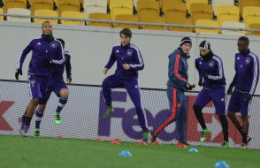 Open training of FC "Anderlecht" (Belgium)