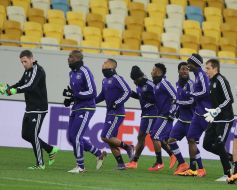 Open training of FC "Anderlecht" (Belgium)