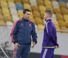 Open training of FC "Anderlecht" (Belgium)