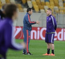 Open training of FC "Anderlecht" (Belgium)