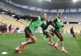 Open training of FC "Shakhter"