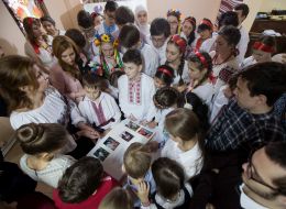 Марина Порошенко в Международном лицее им. Т. Шевченко