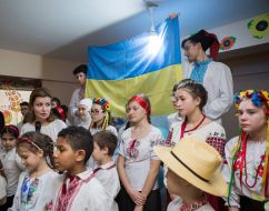 Марина Порошенко в Международном лицее им. Т. Шевченко