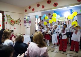 Марина Порошенко в Международном лицее им. Т. Шевченко