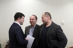 Roman Nasirov, Yuriy Sorochik and Borislav Bereza