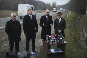 Andrew Pivovarsky, Arseniy Yatsenyuk, Oleg Goncharuk and Anatoliy Matvienko