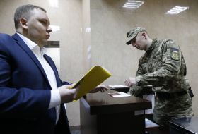 Andrii Pasishnyk arrived for questioning