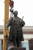 Демонтаж пам'ятника Сергію Кірову
