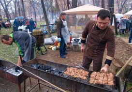 Приготовление шашлыка