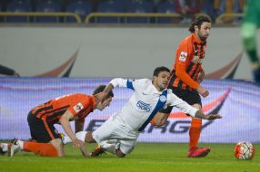 Игровой момент матча