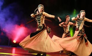 Performance of the Georgian ensemble "Rustavi"