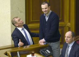 Andrew Paruby, Serhii Pashynskii and Yegor Sobolev