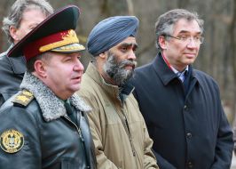 Harjit Singh, Stepan Poltorak and Roman Vashchuk