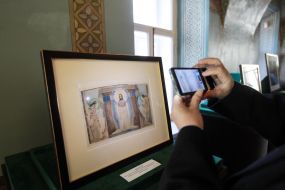 A copy of the sketch of Mikhail Vrubel for paintings of Vladimir Cathedral