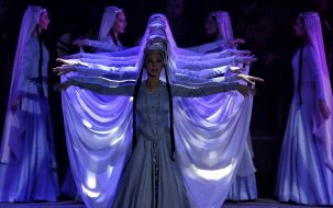 Выступление грузинского ансамбля "Rustavi"