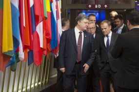 Petr Poroshenko and Donald Tusk