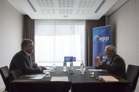 Petr Poroshenko and Joseph Daul