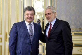 Петр Порошенко и Христос Стилианидис