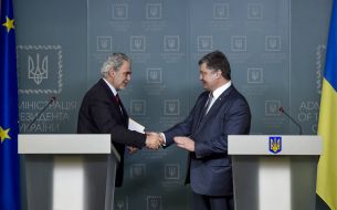 Петр Порошенко и Христос Стилианидис