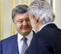 Петр Порошенко и Христос Стилианидис