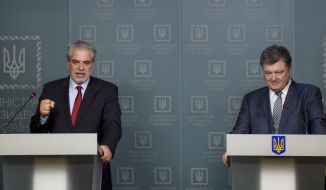 Петр Порошенко и Христос Стилианидис