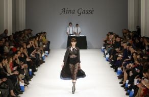 Fashion show of clothes from Aina Gasse