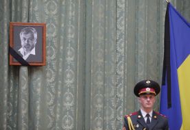 Farewell ceremony with Les Tanyuk