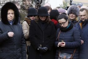 Funeral of assassinated journalist Heorhii Gongadze
