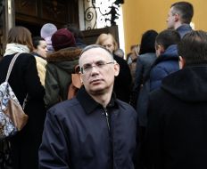 Funeral of assassinated journalist Heorhii Gongadze