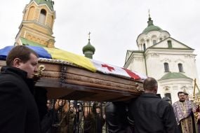 Funeral of assassinated journalist Heorhii Gongadze