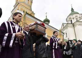 Funeral of assassinated journalist Heorhii Gongadze