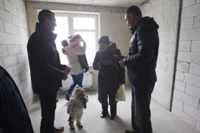 Vladimir and Vitali Klitschko and Maria Stus