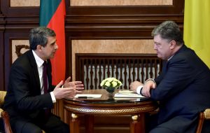 Petro Poroshenko and Rosen Plevneliev