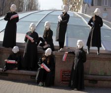 Actors in costumes of Nikolay Gogol