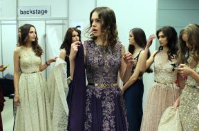 Fashion show of clothes from OKSANA MUKHA by Kateryna Yalova