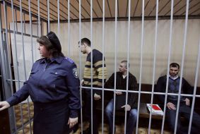 Former fighters of "Berkut"