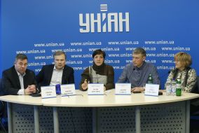 The press conference participants