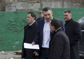 Vitalii Klichko and Volodymyr Karetko