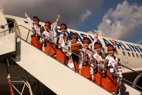 Girls in national costumes