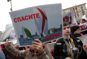 Participants of protest action