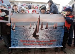 Participants of protest action