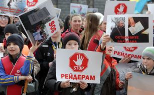 Participants of protest action