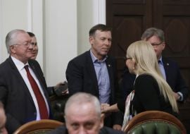 Yulia Tymoshenko, Serhiy Sobolev and Boris Tarasyuk